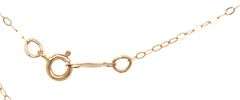 14kt Yellow gold teardrop Mabe pearl and diamond accent enhancer pendant on chain