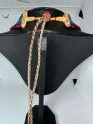 Gorgeous 386.5 Cttw Mined From The Earth 6 Strand Natural Ruby Emerald Sapphire Necklace