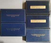 Complete Set of 50 Gold Plated Statehood Quarter Collection 1999-2008 in Boxes w/CoAs
