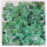 4.17 carats of real round cut Colombian Emeralds!