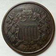 1867 AU 2 Cent Piece.