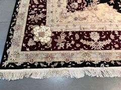 Magnificent Silk &Wool Tabriz Rug 9.6x14