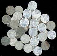 Roll of 50 US Steel Wheat Cents From 1943