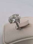 CERTIFIED BRAND NEW 14K WHITE GOLD DIAMOND ENGAGEMENT RING. 4.75 CARATS.