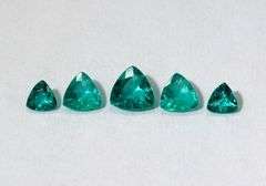 Matching Natural Emerald - Suite of 5