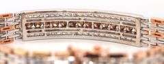 14kt White and rose gold 4.4ctw diamond bracelet