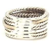 David Yurman cross over diamond ring