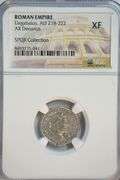 Great Elagabalus Roman Silver Denarius, 218-222 AD. NGC XF