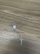 Sterling Silver 925 18" Rosary Necklace