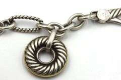 David Yurman carved cable disc bracelet
