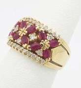 Ruby & Diamond Cocktail Ring