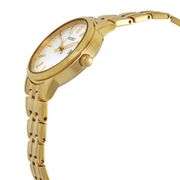 Seiko Women’s Gold-Tone Stainless Steel Watch – White Dial, Quartz, Date Display
