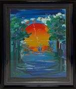 Limited Edition Peter Max 'Better World' Signed Serigraph Framed
