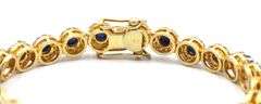Breathtaking Brand New European 12.45CTW Round Cabochon-Cut Star Blue Sapphire & 4.09CTW Diamond Bra