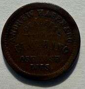1863 Oshkosh Wisconsin CW Store card R-6