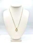 Beautiful 3 Ct Heart Cut Simulated Diamond Pendant Necklace