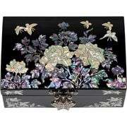 Mother of Pearl Jewelry Box with Mirror Handmade Storage