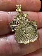 10k Yellow Gold Money Bag Pendant