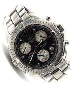 Breitling Colt chronograph quartz black dial watch