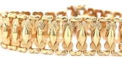 Wide, Italian Made 14K YG Bracelet