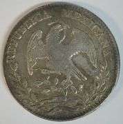 Choice original 1836 Mexico 8 Reales Silver Piece. XF/AU