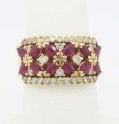 Ruby & Diamond Cocktail Ring