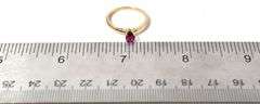 Gorgeous 14K Yellow Gold Ruby Gemstone Ring