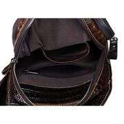 Crocodile Leather Sling Bag Crossbody Travel Bag