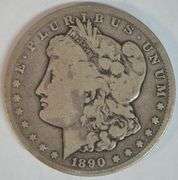 Scarce key date 1890-CC Morgan Silver Dollar in circ