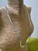 Italian Sterling Silver 5mm Omega Chain 18" Necklace