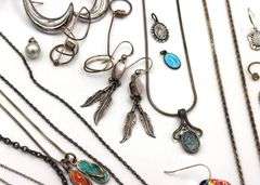 Big group lot of vintage 925 sterling silver mixed jewelry