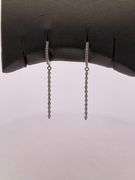 CERTIFIED 14K WHITE GOLD DIAMOND EARRINGS