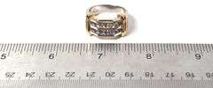 Sparkling 14K White and Yellow Gold Approx. 1.00CTW Diamond Ring