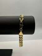 Strong 24.8 Gram 14 Kt Gold Plate Cuban Link Bracelet