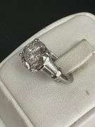 Wow! Certified 4+ CTTW Natural Diamond Ring set in Platinum