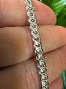 Sterling Silver 925 Italian 5mm Miami Cuban Chain 22" Necklace