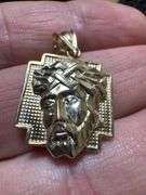 10k Yellow Gold Jesus Pendant
