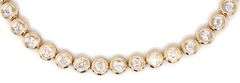 14kt Yellow gold 3.50ctw bezel set diamond bracelet