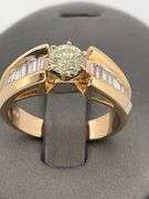 CERTIFIED 14K YELLOW GOLD AND DIAMOND RING