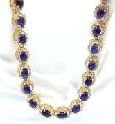 Ravishing Brand new European Direct From Manufacturer 30.00CTW Oval Cabochon-Cut Kyanite & 6.00CTW D