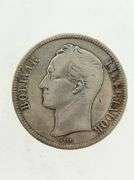 1935 Venezuela 5 Bolivares, 90% Silver