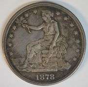 Fully struck razor-sharp 1878-S Trade Silver Dollar in AU+