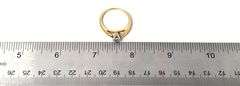 Dazzling 14K Yellow Gold Approx. 0.42CTW Solitaire Diamond Ring