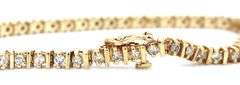 14kt Yellow gold 1ctw diamond tennis bracelet