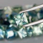 Exciting! 6.38ct set of blue green Australian Sapphires! Heated only!