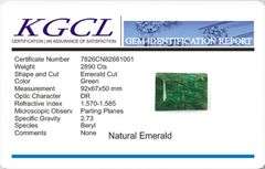 Huge Certified 2890 Ct Museum Size Natural Emerald