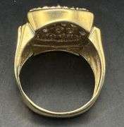 10K Yellow Gold Men Diamond Ring of 2ct