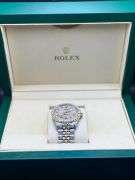 ROLEX STAINLESS STEEL GOLD DIAMOND DIAL JUBILEE BAND WATCH 11.5CT
