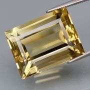 Impressive 21.42ct richly colored emerald cut Citrine! Untreated!