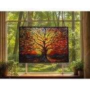 Tree of Life Stained Glass Suncatcher